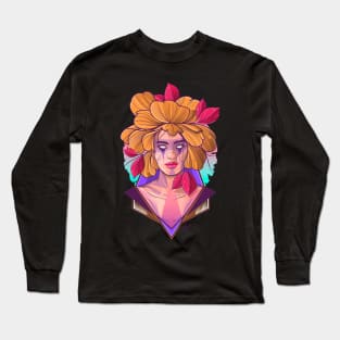 Portrait Girl Long Sleeve T-Shirt